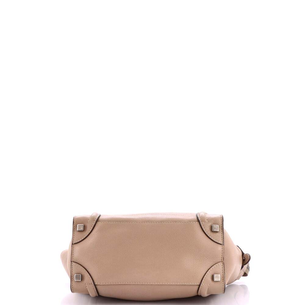 Celine Luggage Bag Grainy Leather Micro #253708C12B - Picture 4 of 8